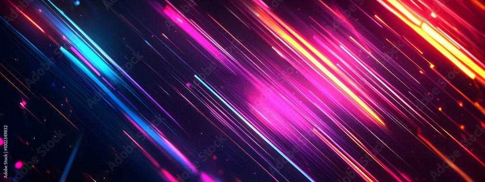 Abstract digital background with colorful glowing lines and futuristic elements, representing technology in a data center or internet network concept Abstract digital background with colorful glowing lines and futuristic elements, representing technology in a data center or internet network concept