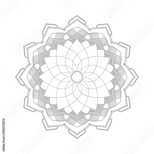 Divine Geometry pattern  for Meditation. eps