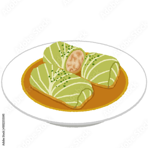 ロールキャベツのイラスト