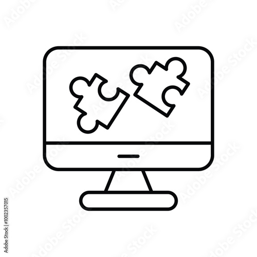 Plugin vector icon stock illustration