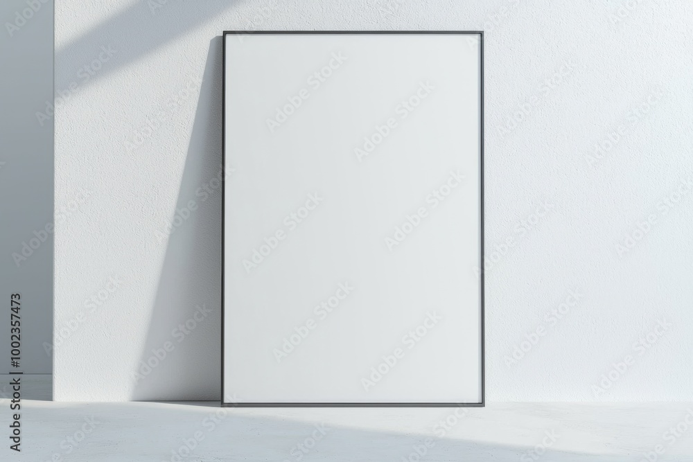 A3 Poster Mockup on White Background created with Generative AI A3 Poster Mockup on White Background created with Generative AI
