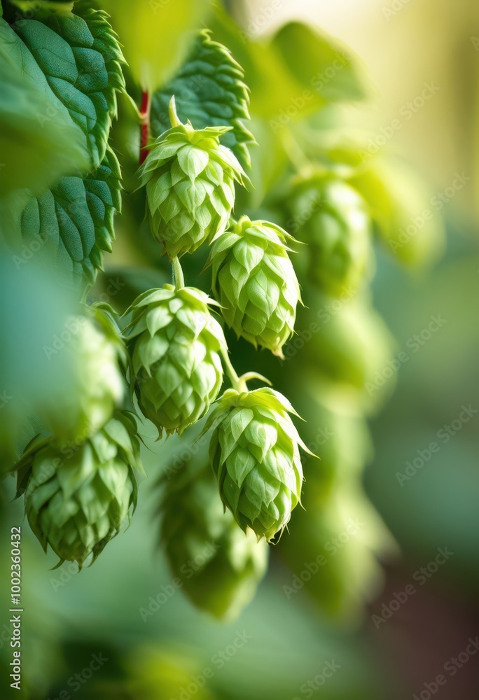 close view vibrant green hop buds nestled lush vine showcasing beauty detail, hops, nature, growth, plant, organic, fresh, leaf, flora, botanical close view vibrant green hop buds nestled lush vine showcasing beauty detail, hops, nature, growth, plant, organic, fresh, leaf, flora, botanical