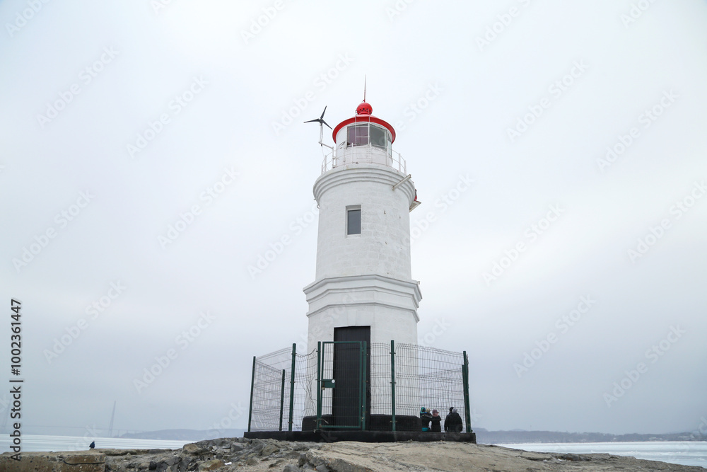 Tokarevsky Lighthouse in Vladivostok, Russia Tokarevsky Lighthouse in Vladivostok, Russia