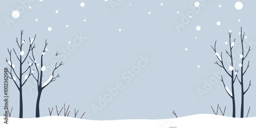 Winter snowfall background on bark blue backdrop. white snowfall texture. christmas, merry, vintage, banner, sale Vector 3d illustration.