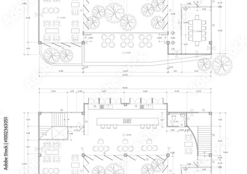 Floor plan designed building on the drawing.