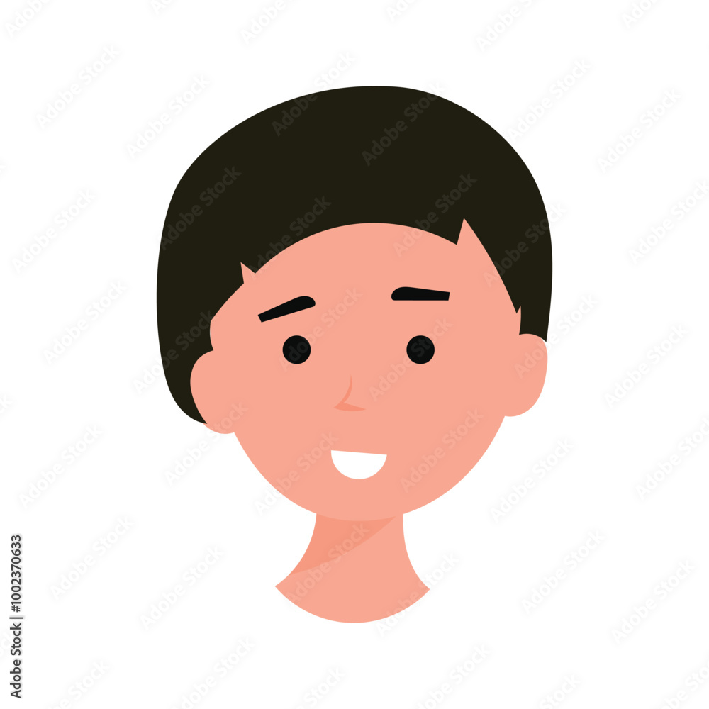face man character illustration design stock. face and hair different. People avatar illustration face man character illustration design stock. face and hair different. People avatar illustration