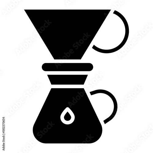 Coffee Dripper Icon Style