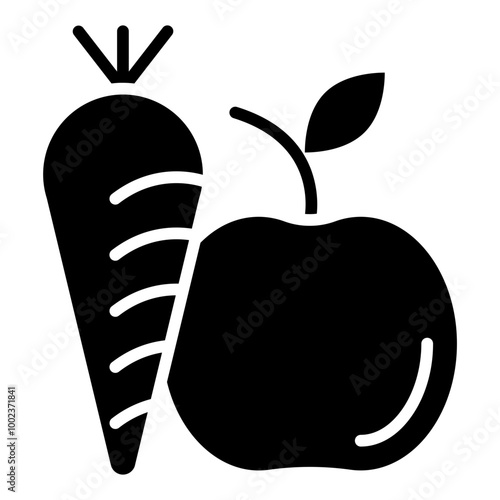Healthy Food Icon Style