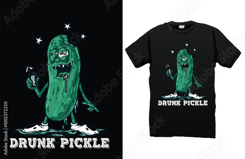 Drunk pickle t-shirt