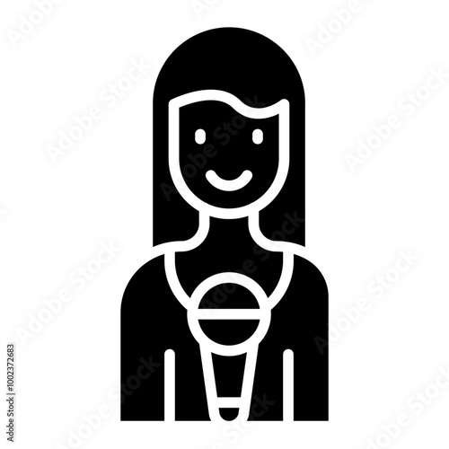 Journalist Female Icon Style
