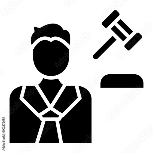 Judge Male Icon Style