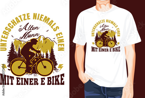 E bike quote t-shirt design unique idea