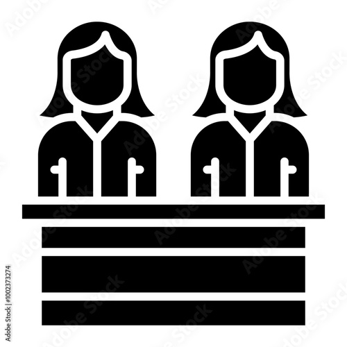 Juror Female Icon Style