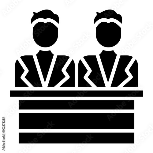 Juror Male Icon Style