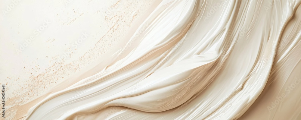 Fototapeta premium Creamy beige texture, abstract background. Art and
