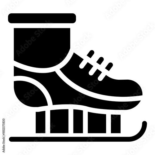 Ice Skates Icon Style