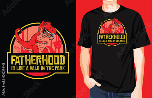 Fatherhood t-shirt design unique idea