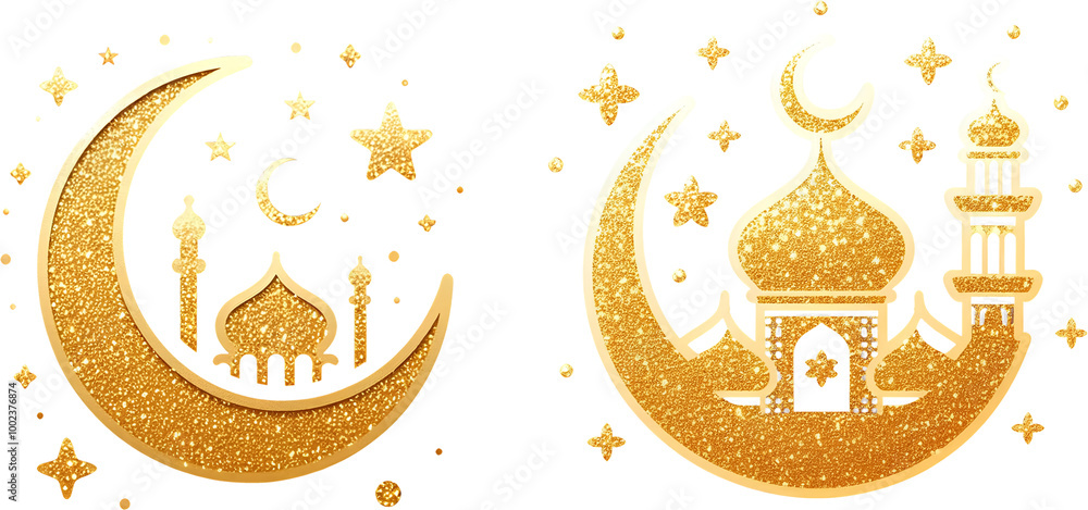 Gold Ramadan Kareem Mubarak stars decoration traditional Muslim holidays golden metal shiny glitter png clipart sticker transparent Gold Ramadan Kareem Mubarak stars decoration traditional Muslim holidays golden metal shiny glitter png clipart sticker transparent