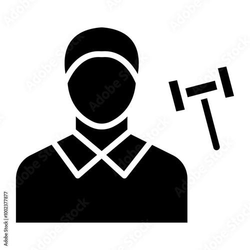 Judge Male Icon Style