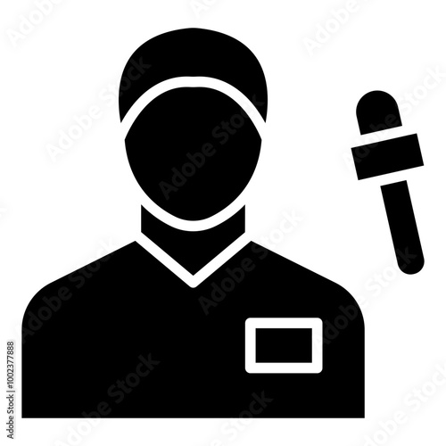 Journalist Male Icon Style