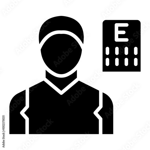 Optometrist Male Icon Style