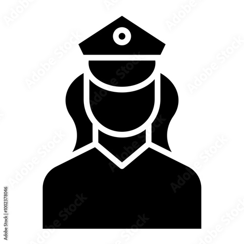 Policewoman Icon Style