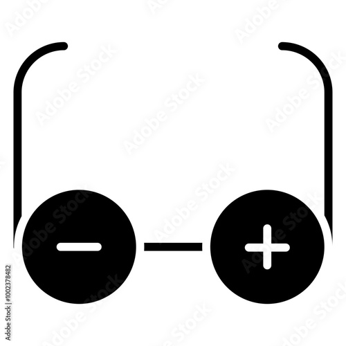Glasses Prescription Icon Style