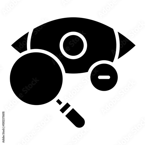 Manual Eye Examination Icon Style