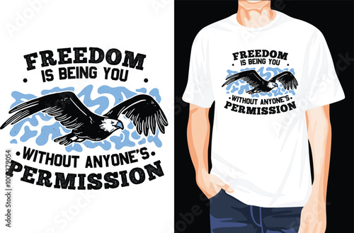 Freedom is being you t-shirt design
