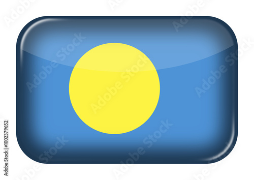 Free Download Palau web icon rectangle button - GFXLoad