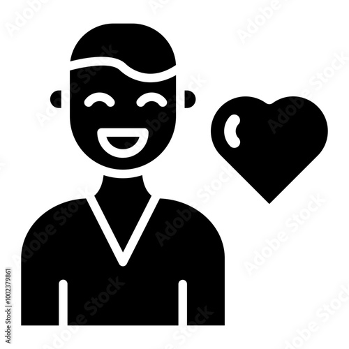 Happy Man Icon Style