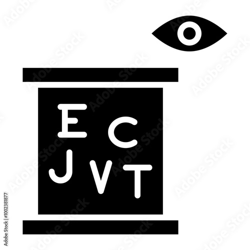 Eye Examination Icon Style