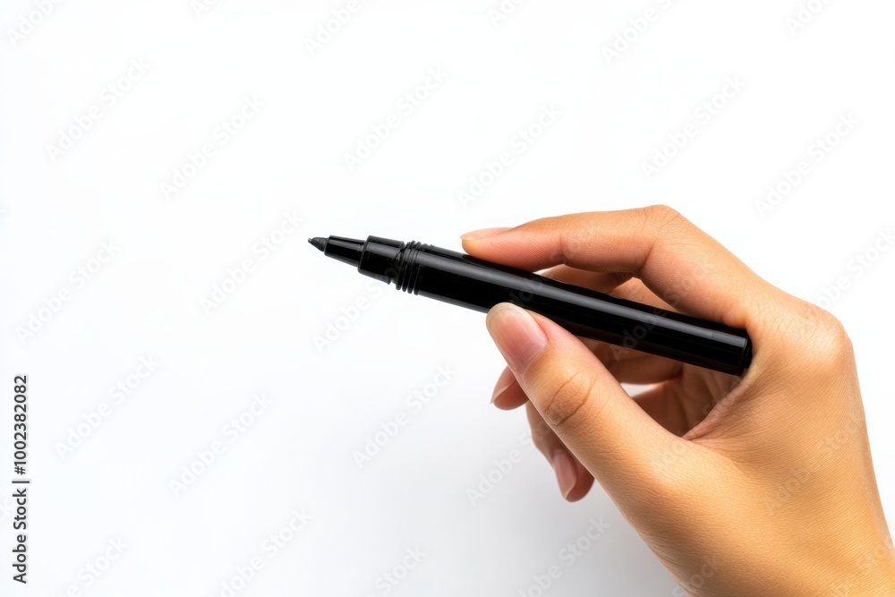 Magic Marker. Close Up of Hand Holding Black Marker Pen for Writing on Whiteboard with Copy Space Magic Marker. Close Up of Hand Holding Black Marker Pen for Writing on Whiteboard with Copy Space