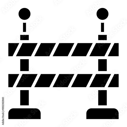 Road Block Icon Style
