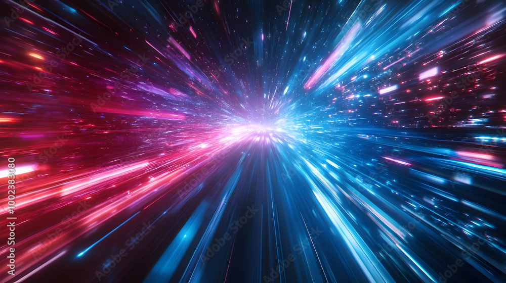 Abstract Background with Blue and Pink Light Streaks Abstract Background with Blue and Pink Light Streaks