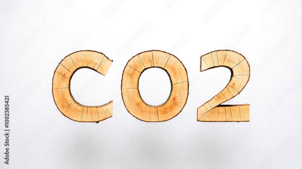 CO2- Concept depicting the issue of carbon dioxide emissions and its impact on nature, Hand Drawn CO2 Typography Environmental Symbol, AI Generated CO2- Concept depicting the issue of carbon dioxide emissions and its impact on nature, Hand Drawn CO2 Typography Environmental Symbol, AI Generated