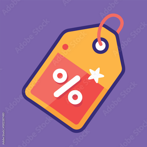 price tag on white background