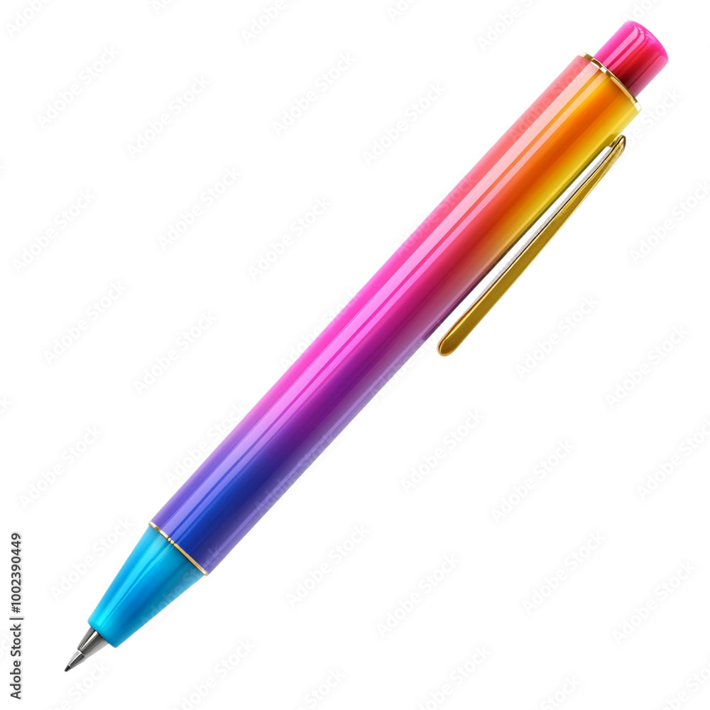Colored pen isolated on transparent background Colored pen isolated on transparent background