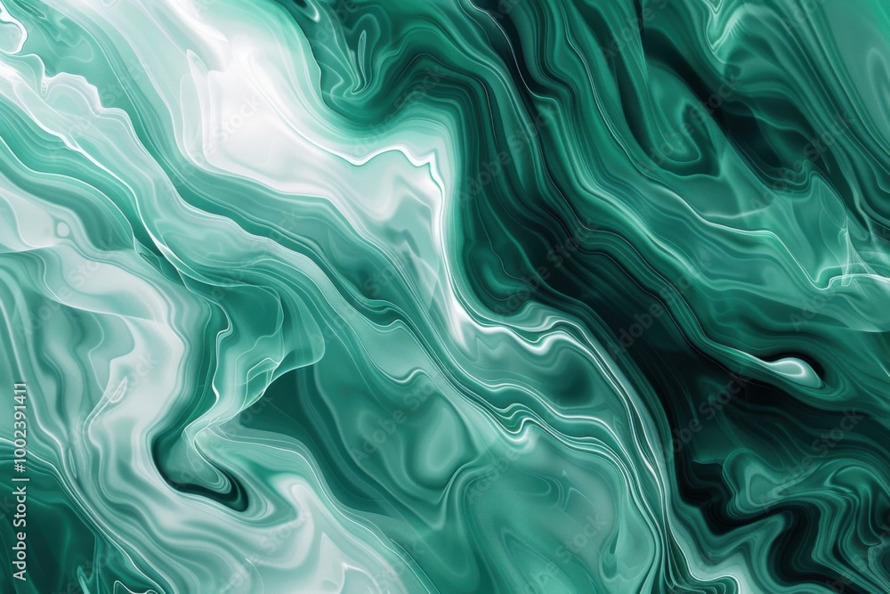 Abstract fluid art with green and white tones featuring dynamic wavy patterns and soft gradients for a nature-inspired design Abstract fluid art with green and white tones featuring dynamic wavy patterns and soft gradients for a nature-inspired design