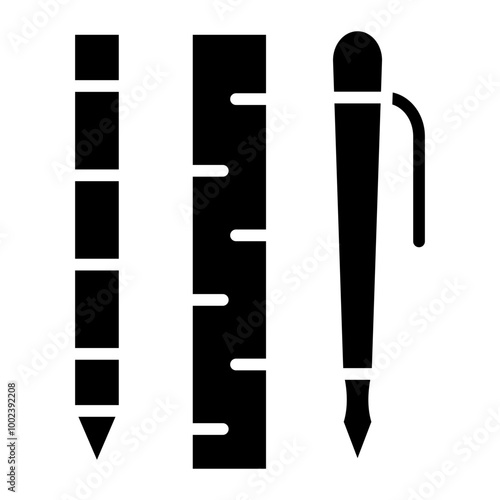 Stationary Items Icon Style