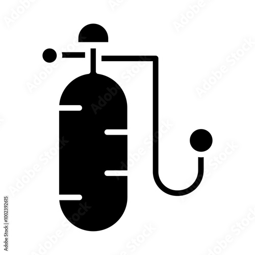 Oxygen Tank Icon Style photo