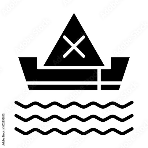 Pirate Ship Icon Style
