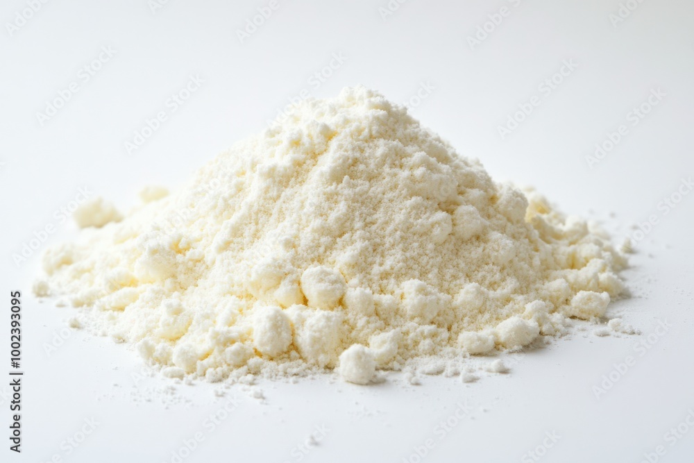 Milk Powder: A Heap of White Dairy Product Substitute for Creamy Food Milk Powder: A Heap of White Dairy Product Substitute for Creamy Food