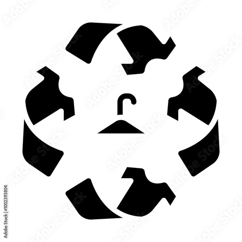 Fabric Recycle Icon Style