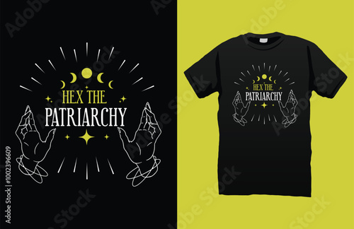 Hex the patriarchy t-shirt design