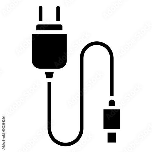 Smartphone Charger Icon Style