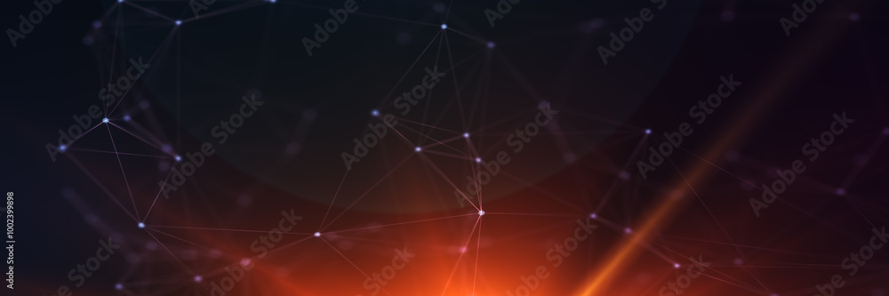 Abstract futuristic - technology with polygonal shapes on dark blue background. Design digital technology concept. 3d illustration. Abstract futuristic - technology with polygonal shapes on dark blue background. Design digital technology concept. 3d illustration.