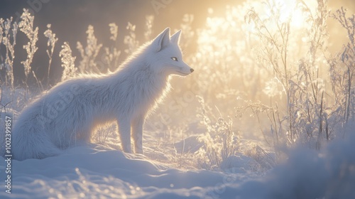 Arctic Fox in Winter.