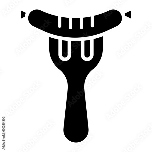Sausage on Fork Icon Style