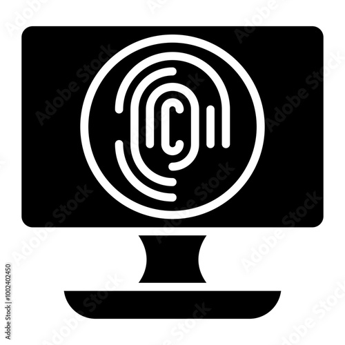 Biometric Computer Icon Style